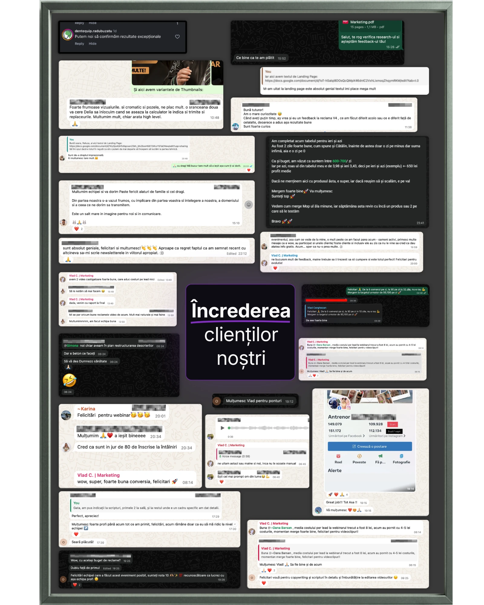 Încrederea clienților noștri